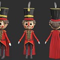 Toy Soldier Next Generation Nutcracker Puppet Toy Doll 3d model