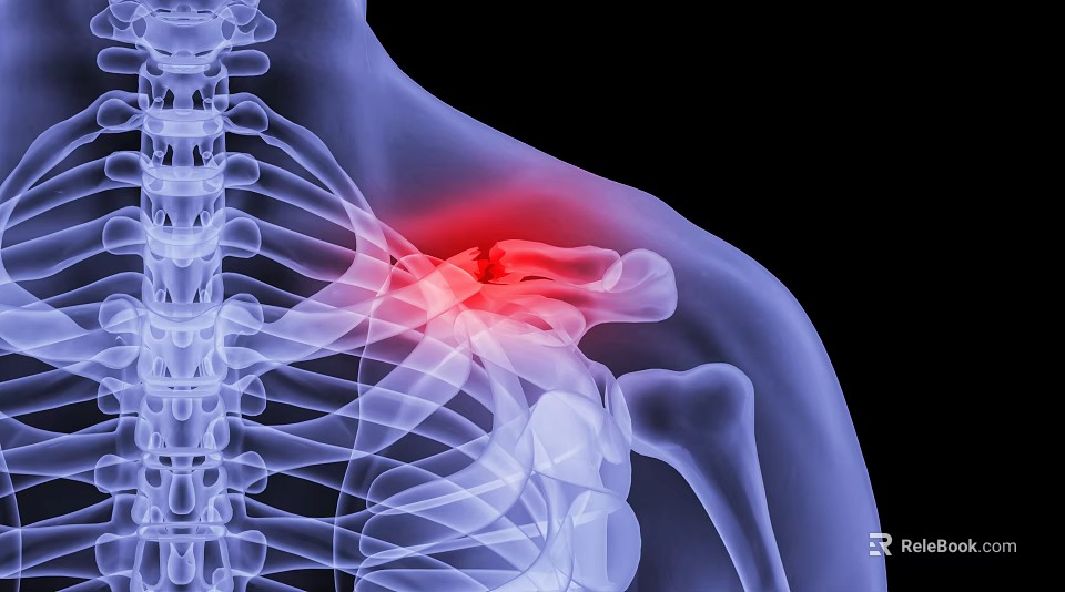 Medical Imaging Device For Shoulder Skeleton Examination With Highlighted Injury Area 3d model 