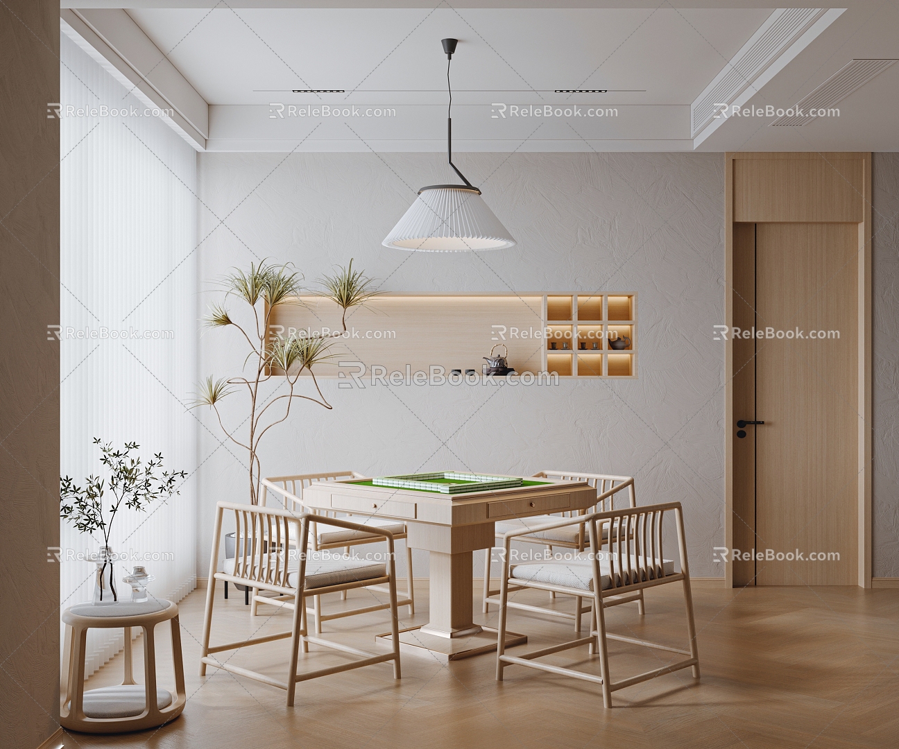 New Chinese Chess Room 3d model