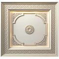 Luxurious Ceiling Design With Ornate Patterns Circular Centerpiece And Illuminated Borders 3d model