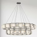 Elegant Modern Wooden Circular Layered Chandelier For Interior Lighting Design