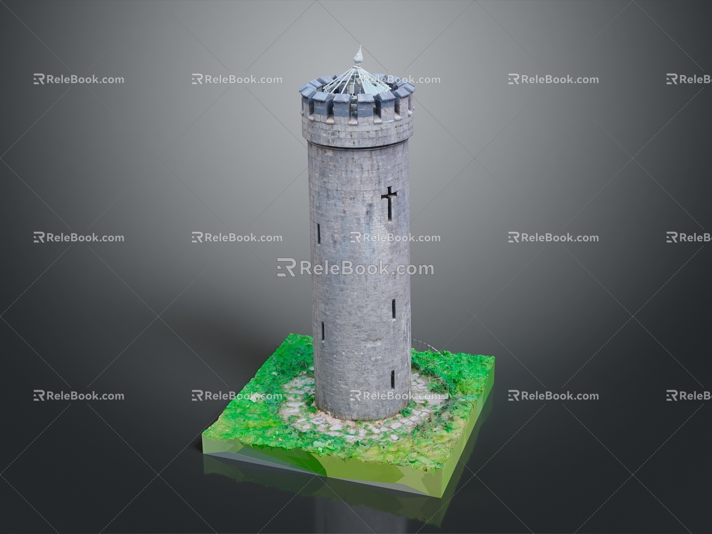 Tower defense sentry tower tower air defense watchtower observatory observatory observatory tower loft 3d model