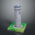 Tower defense sentry tower tower air defense watchtower observatory observatory observatory tower loft 3d model