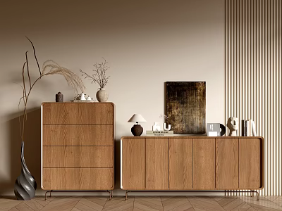 Modern Wood Grain Cabinet Simple Style Cabinet Whole Cabinet Sideboard Balcony Cabinet Storage Cabinet Entrance Cabinet 3d model