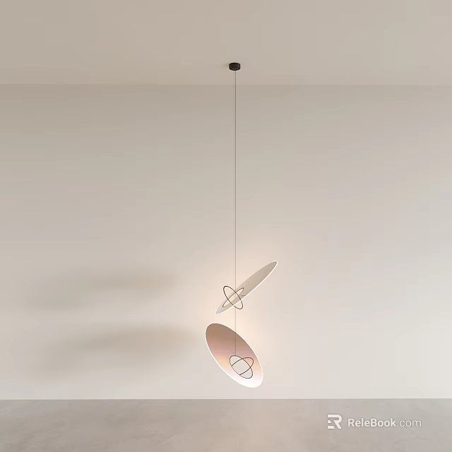 Unique Irregular Shaped Pendant Light with Modern Design for Stylish Interior Lighting 3d model 
