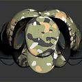 Stylish Camouflage Outfit With Cami Top Pants Hat And Gray Boots