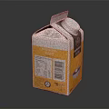 Fresh Milk Carton Package With Nutritional Information Label And Product Details Design