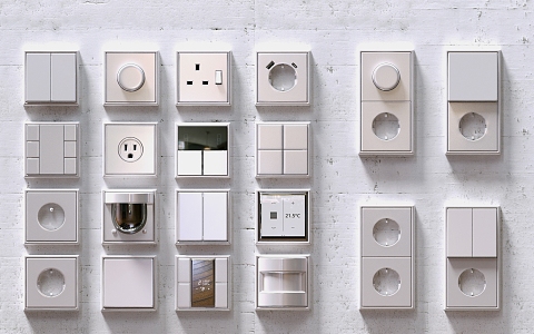 Modern Switch Smart Socket 3d model