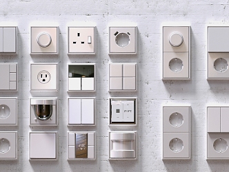 Modern Switch Smart Socket 3d model