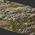 Modern Moss Stone Moss 3d model