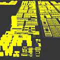Industrial Factory Buildings Layout With Multiple Units Office Complex Green Areas And Road Networks