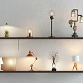 Industrial LOFT Table Lamp Table Lamp Combination 3d model