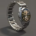 Luxury Watch With Stainless Steel Band Black Dial And Modern Elegant Design