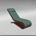 Light Green Upholstered Lounge Chair With Modern Wooden Frame And Comfortable Design