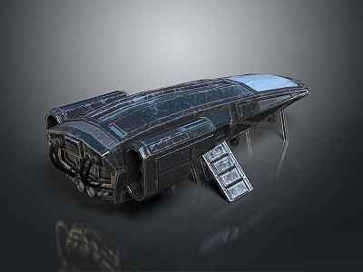 Futuristic Interstellar Spacecraft Model With Detailed Advanced Design For Deep Space Exploration 3d model