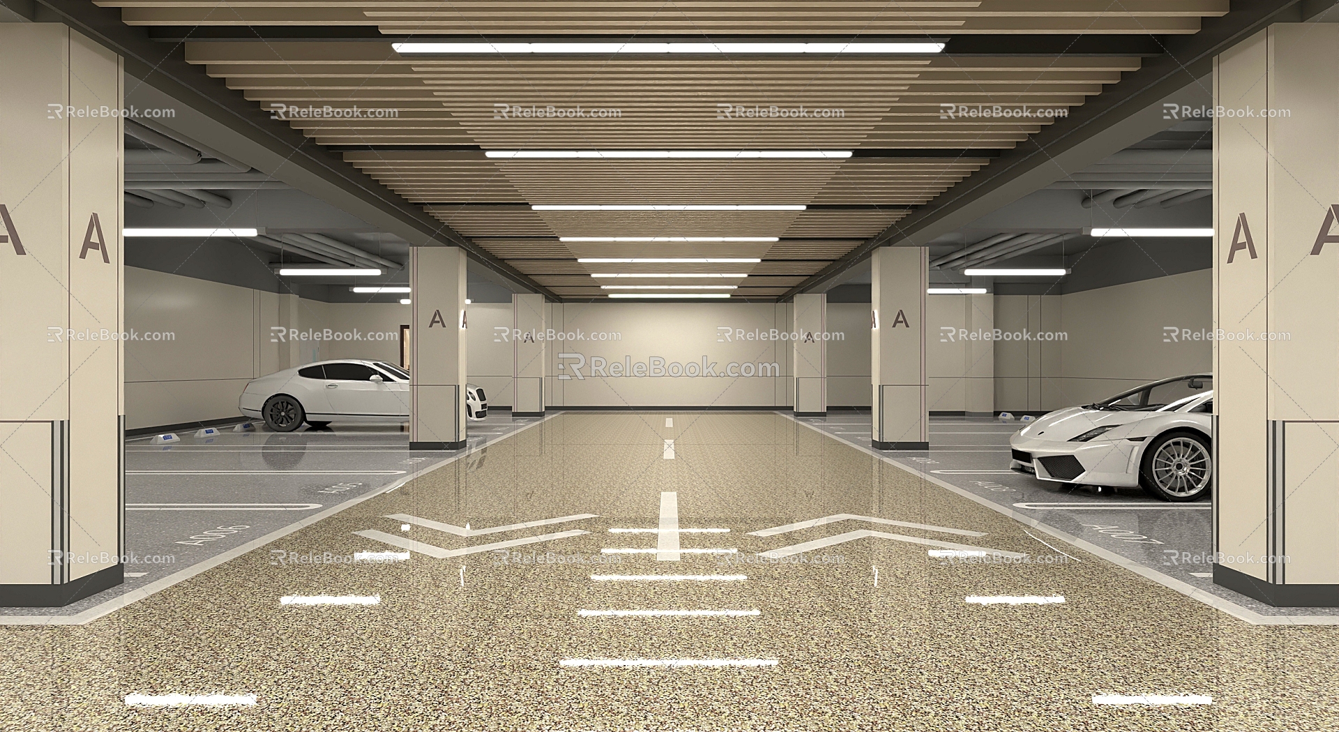 Parking Underground Parking Garage Underground Parking Garage 3d model