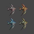 Colorful 3D Animated Fish Characters with Different Vibrant Colors for Game and Movie Design