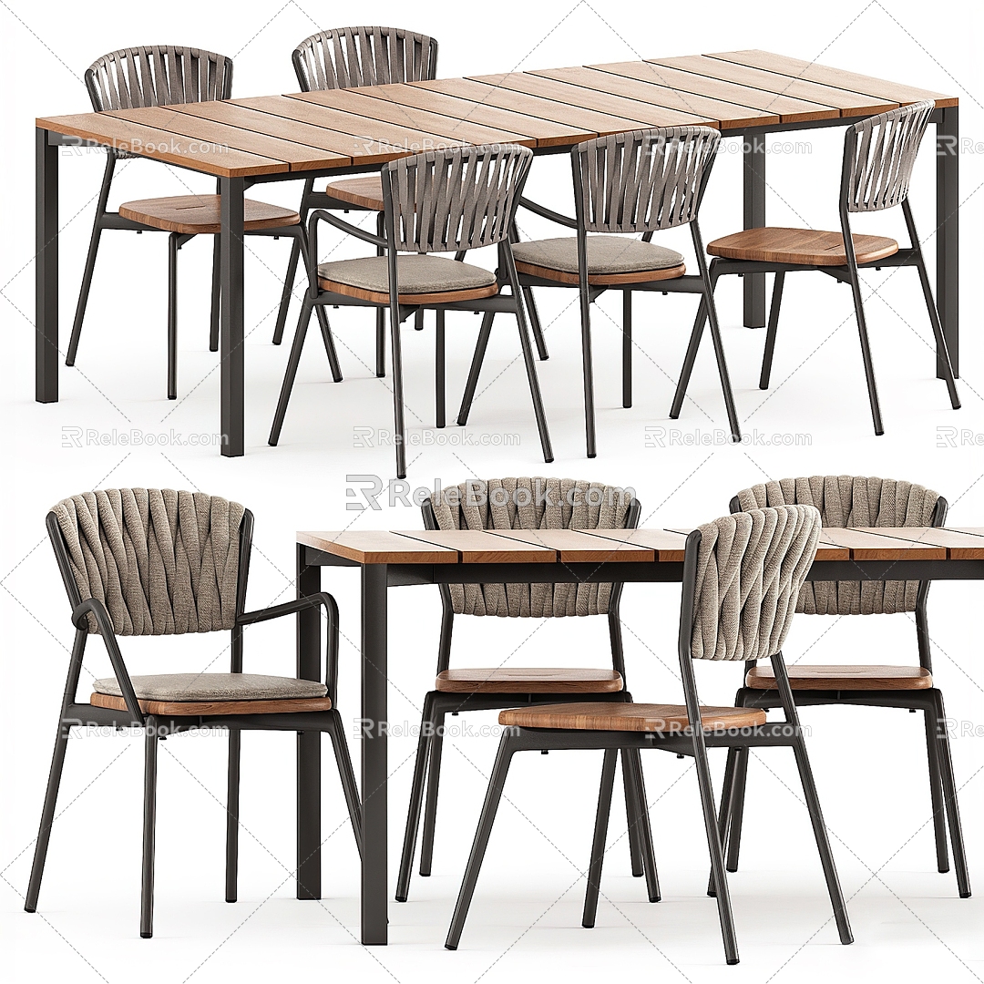 Outdoor Dining Table and Chair model