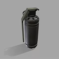 Detailed 3D Render of Model 2490 Fragmentation Hand Grenade Military Tactical Explosive Device