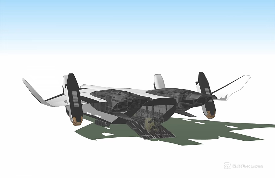 Sleek Modern Fighter Jet 3D Model With Aerodynamic Wing Structure And Engine Parts 3d model 