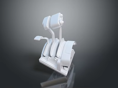 White Multi Functional Kitchen Slicer With Sharp Blades And Stable Base 3d model
