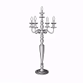 Decorative Golden Brass Candelabra Lamp With Multiple Arms And Elegant Design