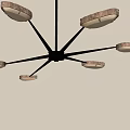 Middle Ancient Restaurant Combination Modern Middle Ancient Dining Chair Middle Ancient Dining Table 3d model