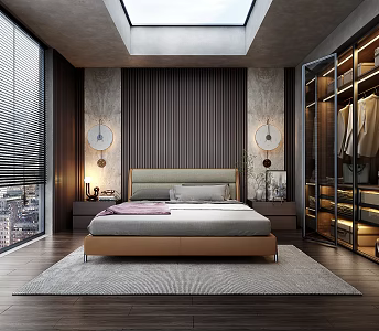 Modern Bedroom Italian Bedroom 3d model