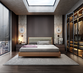 Modern Bedroom Italian Bedroom 3d model