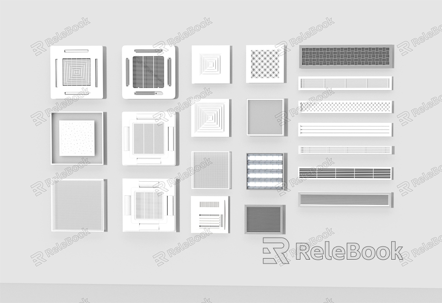 Modern air outlet air conditioning vent outlet outlet model