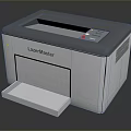 LaserMaster Laser Printer With Light Gray White Body Control Panel And Paper Tray 3d model