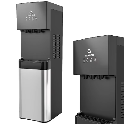 Aosion Modern Water Dispensers With Black And Silver Design For Daily Use 3d model