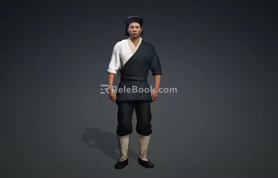 Linghu Chong Jin Yong Martial Arts Swordsman Oriental 3d model