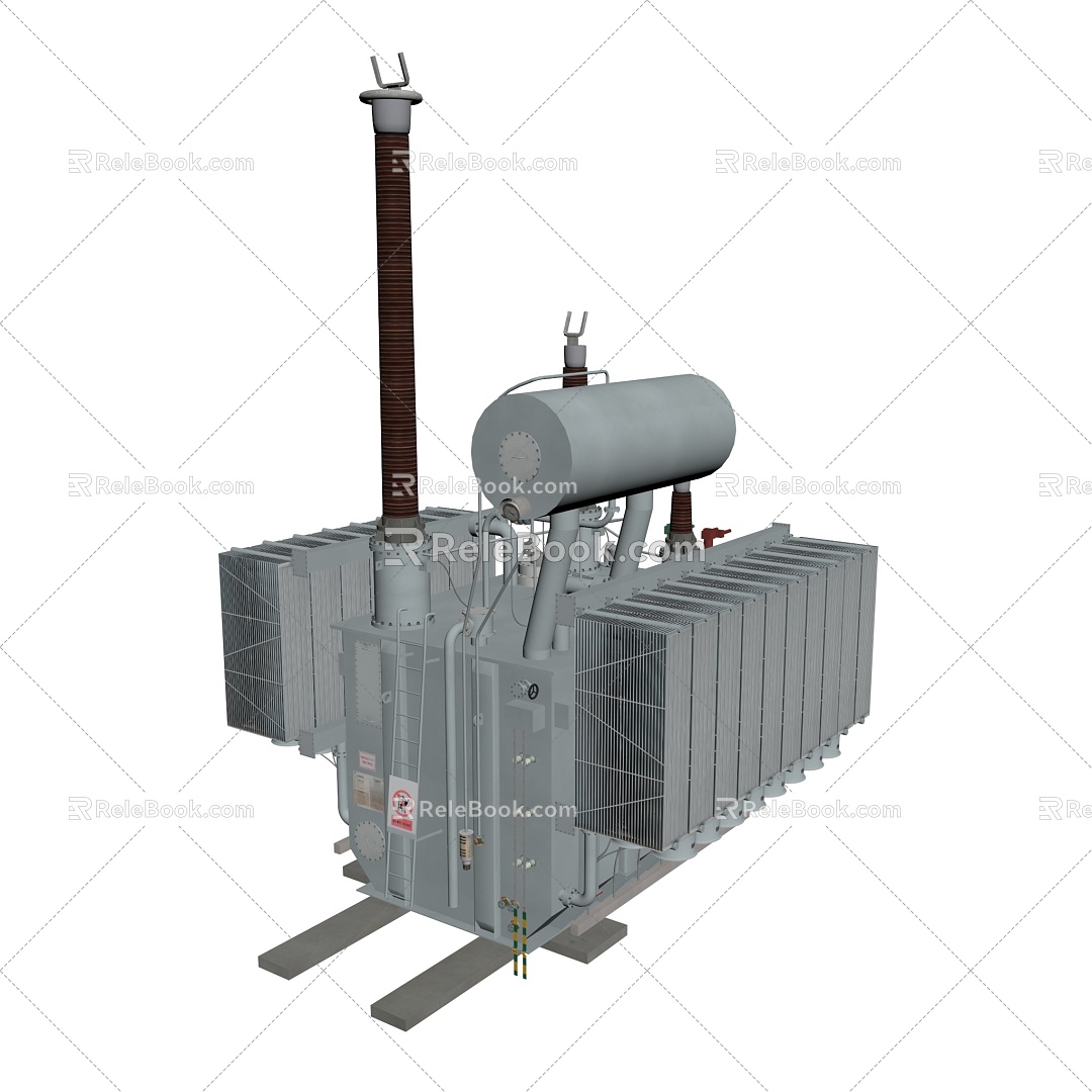 Main transformer transformer substation 220kv 500kv 3d model