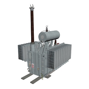 Main transformer substation 220kv 500kv 3d model