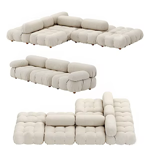 Modern B & B Italia Combination Sofa 3d model