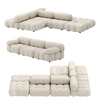 Modern B & B Italia Combination Sofa 3d model