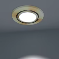 Downlight Spotlight Installed On Ceiling Illuminating Wall With Bright Light In Modern Interior 3d model