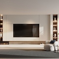 TV Custom TV Wall 3d model