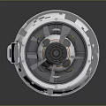 Sci-fi nuclear reactor Sci-fi items Sci-fi components High-tech components 3d model