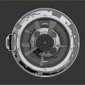 Sci-fi nuclear reactor Sci-fi items Sci-fi components High-tech components 3d model