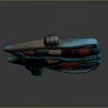 Ancient Egyptian Eye of Horus Sculpture With Inlaid Turquoise Red Black Details