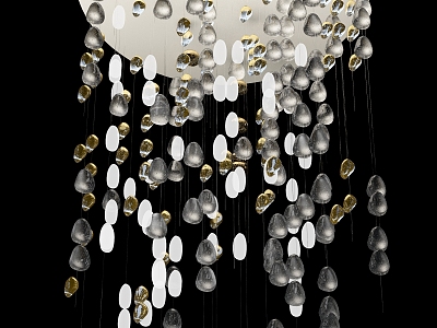 Crystal chandelier 3d model