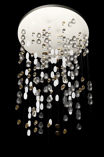 Crystal chandelier 3d model