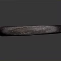 Handmade Dark Wooden Bangle With Smooth Surface And Natural Grain For Daily Wear