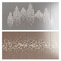 Decorative Wall Panels With Geometric Square Dot Patterns For Modern Interior Design