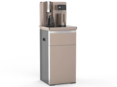 Modern Sleek Standing Water Dispenser with Storage Cabinet for Daily Home Use 3d model
