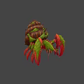 Aquatic Creature Featuring Spiral Brown Shell Green Body Red Claws And Legs