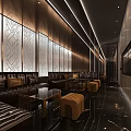 Modern KTV Interior Design With Luxury Seating Decorative Walls And Ambient Lighting