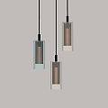 Modern chandelier glass chandelier bedside chandelier 3d model